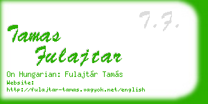 tamas fulajtar business card