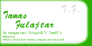 tamas fulajtar business card